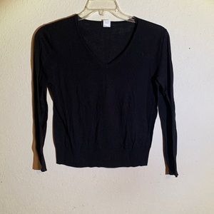 Black J. Crew v-neck sweater